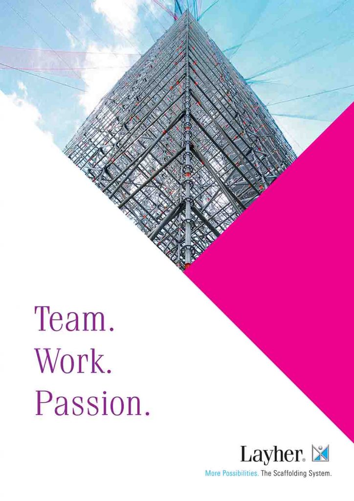 Layher scaffolding corporate brochure 2021