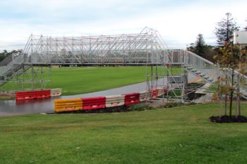 Pedestrian bridges using Layher Allround