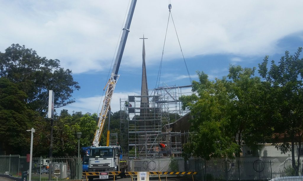 spire demolition