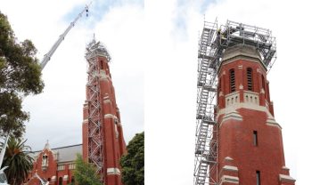 Stair tower and dome-access St Marys Church