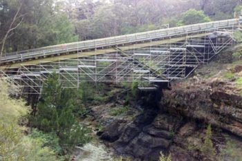 Scaffrite's 25m bridge span